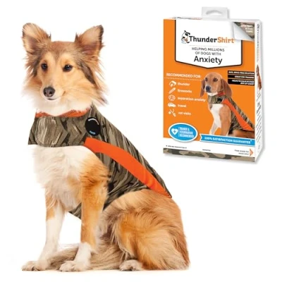 Image of ThunderShirt for Dogs, Large, Camo Polo Dog Anxiety Vest