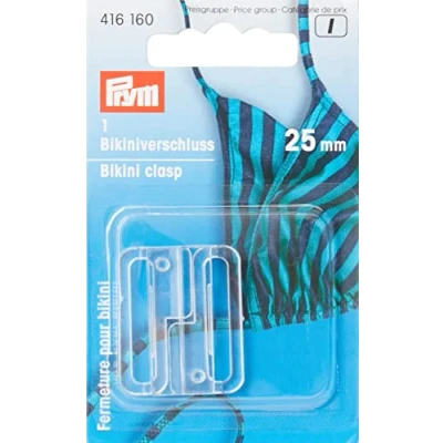 Image of Prym PRYM_416160 1 Bikini and Belt Clasp Hook Plastic 25 mm Transparent
