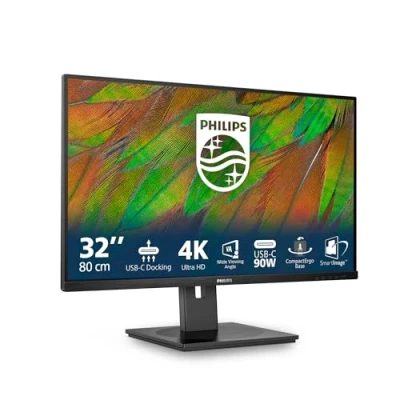 Image of PHILIPS 32&quot; 4K UHD monitor with USB C docking