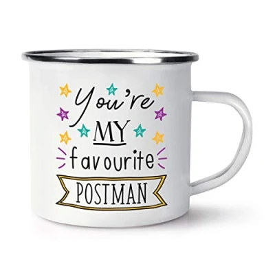 Image of You&#039;re My Favourite Postman Stars Enamel Mug Cup