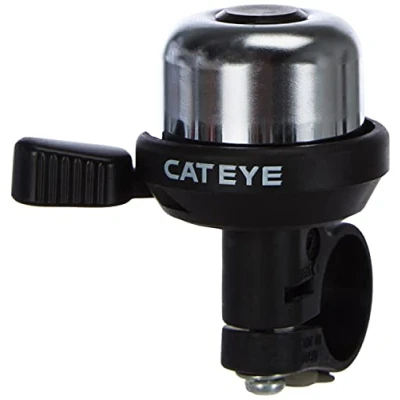 Image of CATEYE PB 1000 Wind Brass Bell Black: Loud, durable, sleek black finish