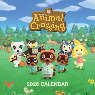 Image of 2026 CALENDAR ANIMAL CROSSING MONTH TO VIEW SQUARE WALL OFFICIAL PRODUCT