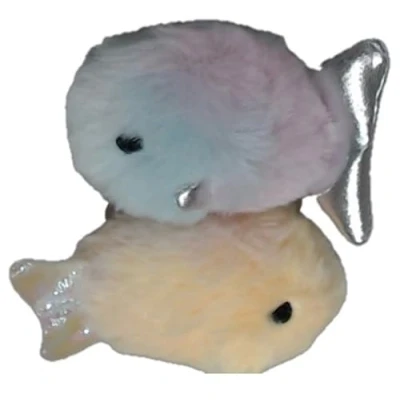 Image of Rosewood Jolly Moggy Under the Sea Rainbow Fish Cat Toy Pair, Pack of 2