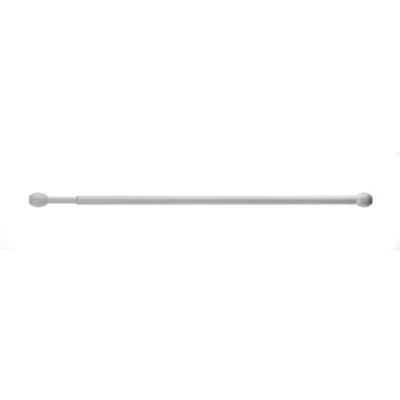 Image of UNIVERSAL Twist and Fit Net curtain Tension Rod, Spring loaded, White, (91 154cm)