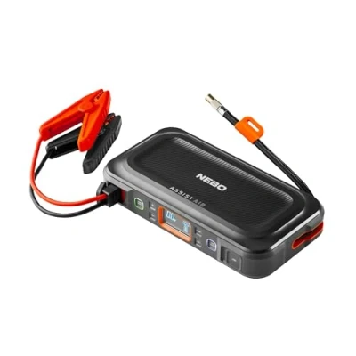 Image of NEBO Assist Air Jump Starter, Power Bank &amp; Floodlight Portable Emergency Kit Car Starter For Roadside Situations 4 in 1