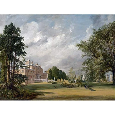 Image of Artery8 Constable Malvern Hall 1821 Painting Unframed Wall Art Print Poster Home Decor Premium