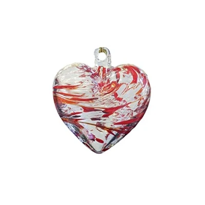 Image of The Milford Collection Birthstone Heart July Ruby