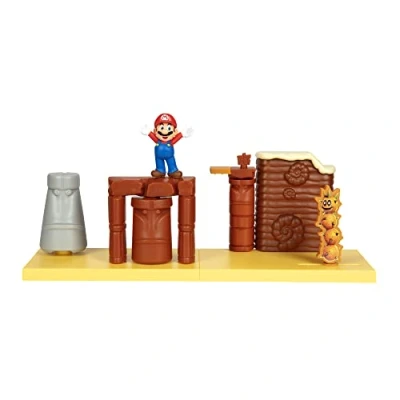 Image of Nintendo Desert Playset With 2.5 / 6cm Mario Action Figure, Unique Perfect For Play and Display, Super Toy Kids Collectors, Ideal Ages 3+