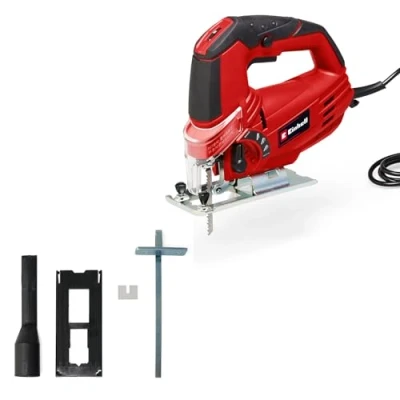 Image of Einhell jigsaw TC JS 85 (620 W, max. mm, 45 bevel cut, stroke rate control, 4 stage swing lift, suction adapter, parallel stop, case)
