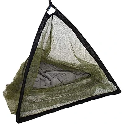 Image of 36&quot; Inch Green Barbel Pike Carp Fishing Specimen Landing Net With Metal Spreader Block