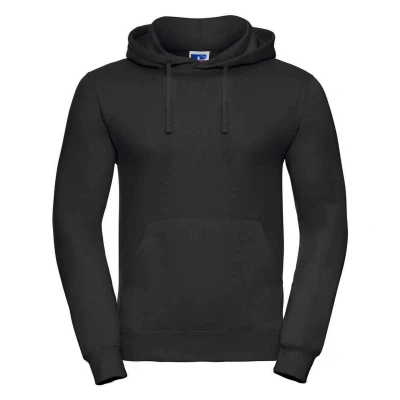 Image of Russell Athletic Mens Plain Hoodie (Black) Size Medium