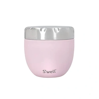 Image of S&#039;well Eats 2 in 1 Food Bowl with Screw Top Lid, 636ml, Pink Topaz, Triple Insulated and Leak Proof Flask for On the Go Eating up to 11h Cold/7h Hot