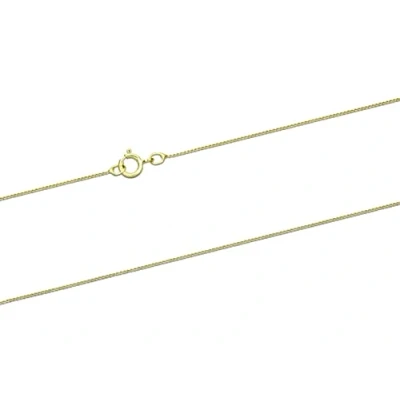 Image of 9ct Yellow Gold Light Diamond Cut Curb 18 Inch Chain