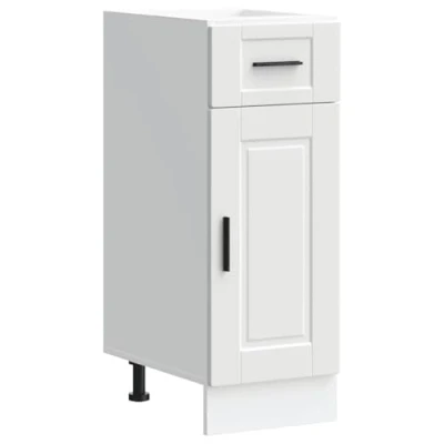 Image of vidaXL Porto Kitchen Base Cabinet White Engineered Wood Ample Storage &amp; Adjustable