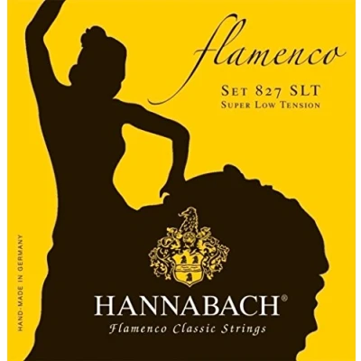 Image of Hannabach classical guitar strings Flamenco Series 827 Super Low Tension G3 Made in Germany 8273SLT