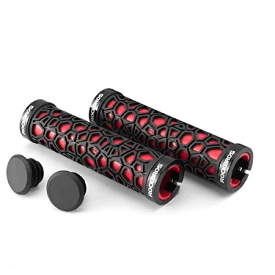 Image of ROCKBROS Bicycle Handlebar Grips Aluminum Alloy Double Lock on Bike Anti slip Lightweight for MTB Road 4 Colors