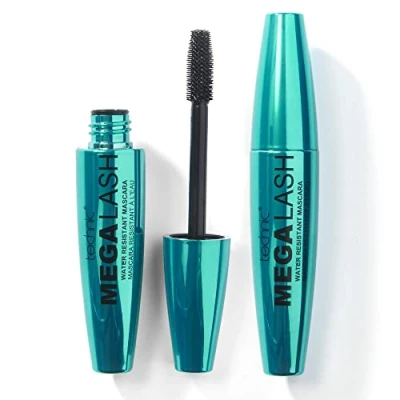 Image of Technic Mega Lash Water Resistant Mascara Duo 2 Pieces Vegan, Ultra Black, Resistant, Hard wearing, Smudge Proof, Building Formula For Volume Glam Lashes x 12ml