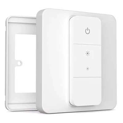 Image of IYOKI® Pro Switch Cover for Philips Hue Dimmer V2, Compatible with Cover, Remote Light Plate Adapter, 1 Gang (2 Pack)