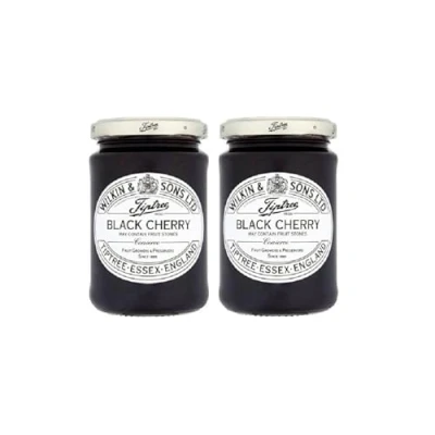 Image of Tiptree Jams Black Cherry Preserve 12oz (Pack of 2) by