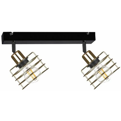 Image of Viva Twin Ceiling Spotlight Gold, 50cm, 2x E27