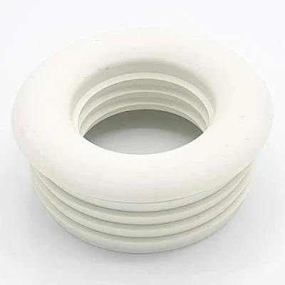 Image of Polypipe Boss Pipe Rubber Connector Pushfit Waste Adapter Reducer White 50mm x 32mm