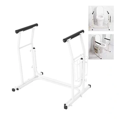 Image of Toilet Frame, Safety Standing Aid Frame Support with Padded Armrest for Disabled Elderly