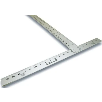 Image of Drywall T Square Plastering Plaster Board Tool 1200mm x 600mm NEW UK U78