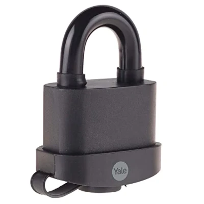 Image of Yale Y220B/71/130/1 High Security 71mm Weatherproof Padlock Open Hardened Steel Shackle 3 Keys