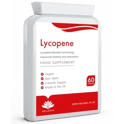 Image of Lycopene 10mg (10% Beadlet) 60 Capsules UK Manufactured Vegan Friendly