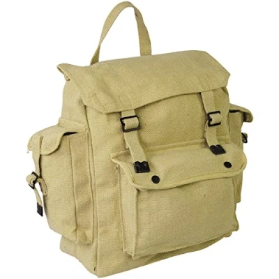 Image of Highlander Large Pocketed Web Backpack Beige