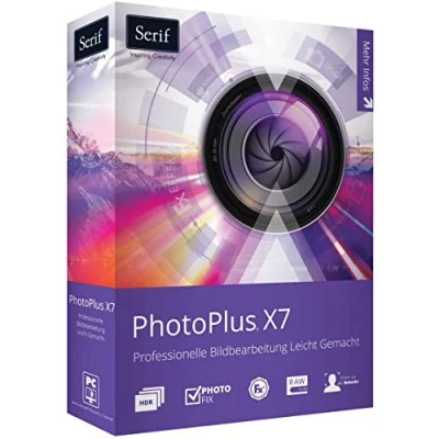 Image of Serif PhotoPlus X7 + InPixio Bilder Vergrößern Software als Bundle