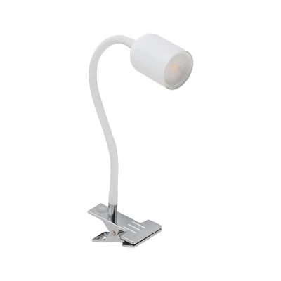 Image of Top Clamp &amp; Clip On Lamp White 1xGU10