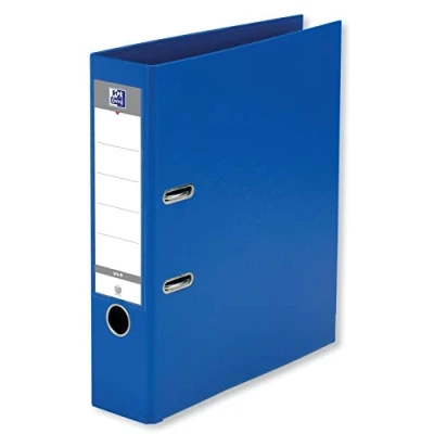 Image of OXFORD Smart Pro+ A4XL Lever Arch File 80 mm Spine 2 Rings Polypropylene Cover Dark Blue
