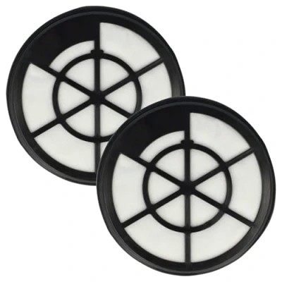 Image of vhbw Set 2x Filters Replacement for Fakir 3681087 Vacuum Cleaner Exhaust Filter Black White
