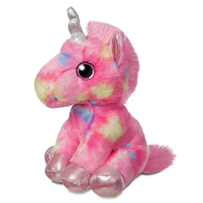 Image of Aurora, 60866, Sparkle Tales, Rainbow Unicorn, 7In, Soft Toy, Pink