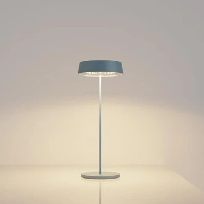 Image of Palmina 901, Dimmable Rechargeable Led Lamps in Aluminium, Cordless 4400mah, IP54 Protection, Touch Lights for Indoor/Outdoor Use Suitable Dinner, Reading, Bedroom, Garden and More/Blue