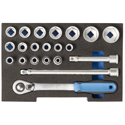 Image of Gedore Socket Set 1/2 L Boxx 136 Module 1100 CT1 19 Inch