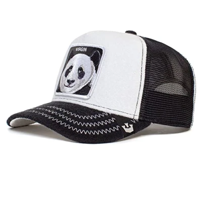 Image of Goorin Bros. Finish Last Virgin Panda Black White Trucker Cap One Size (101 0353 WHI O/S)