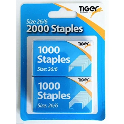 Image of STAPLES A PACK OF 1 X 1000 SIZE 26/6