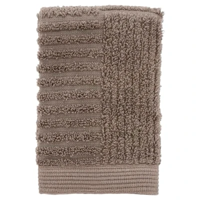 Image of Zone Denmark Classic Taupe 100% Cotton Face Cloth / Small Hand Towel 30 x cm