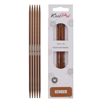 Image of KnitPro Ginger double pointed needles 15cm 3.25mm 3pcs