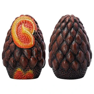 Image of CZYY Dragon Egg Dice Jail Set of 2 Resin Cages, Prison and Holder for Bad Unique Accessories, Gift D&amp;D, Tabletop RPG Game (Dragon Egg)