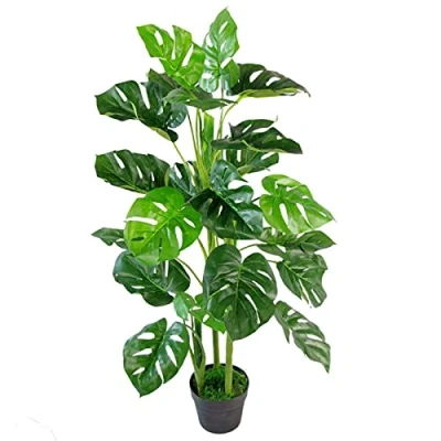 Image of Leaf realistic Artificial Monstera Cheese Plant, 100cm