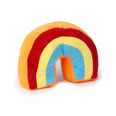 Image of Puckator Rainbow Plush Doorstop Door Stop Stoppers Stops Indoors Wedge Stoper Accessories Peel Home Office Doorstops Doorstopper for Kids Improvement
