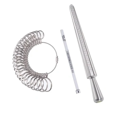 Image of Meowoo Ring Sizer UK, A Z Measurement Tool Set, for Measuring Rings Diameters, Finger Gauge Jewellery Sizing Tools Women Men
