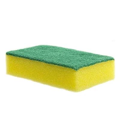Image of bar@drinkstuff Heavy Duty Sponge Scourers Pack of 10 Catering Sponges for Washing Up