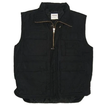 Image of Multi Pocket Padded Bodywarmer Gilet (2XL, Black)