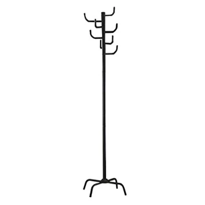 Image of HAKU Mobel Hall Tree Black, Metal Size: H 180 cm X Ø 37 cm, Style: Modern