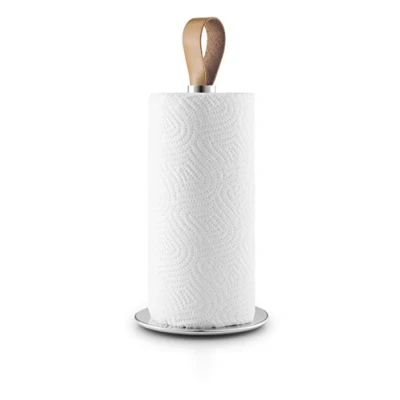 Image of Eva Solo Kitchen Roll Holder, Stainless steel, rubber, leather