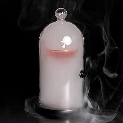 Image of MIAOLLUN Cake Dome Cover Glass Display Cloche Cocktail Drinks Smoking Lids with Cup Smoke Infuser Lid for Smoker Cocktails,